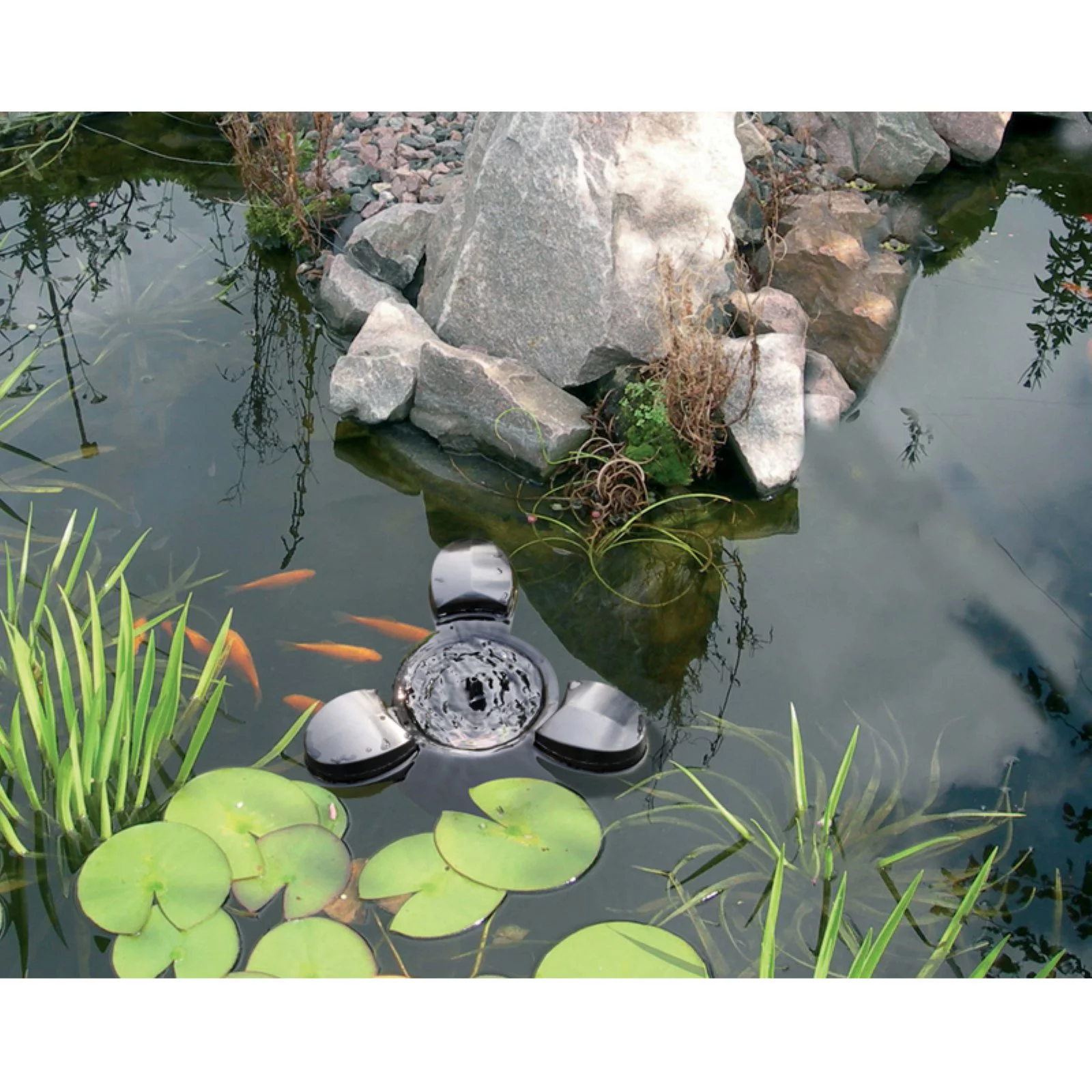 KoolScapes KoolScapes Floating Pond Skimmer with 500 GPH Pump-Finish:Gray