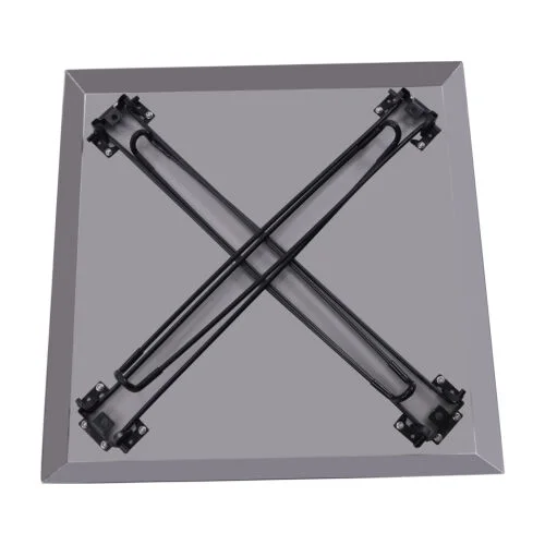 26''X26'' Fire Pit Lid Cover Stainless Steel Burner Pan Lid Square with Handle