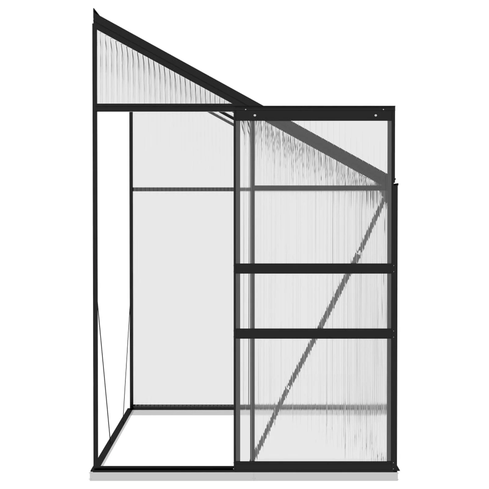 moobody Greenhouse Anthracite Aluminum 140.1 ft³