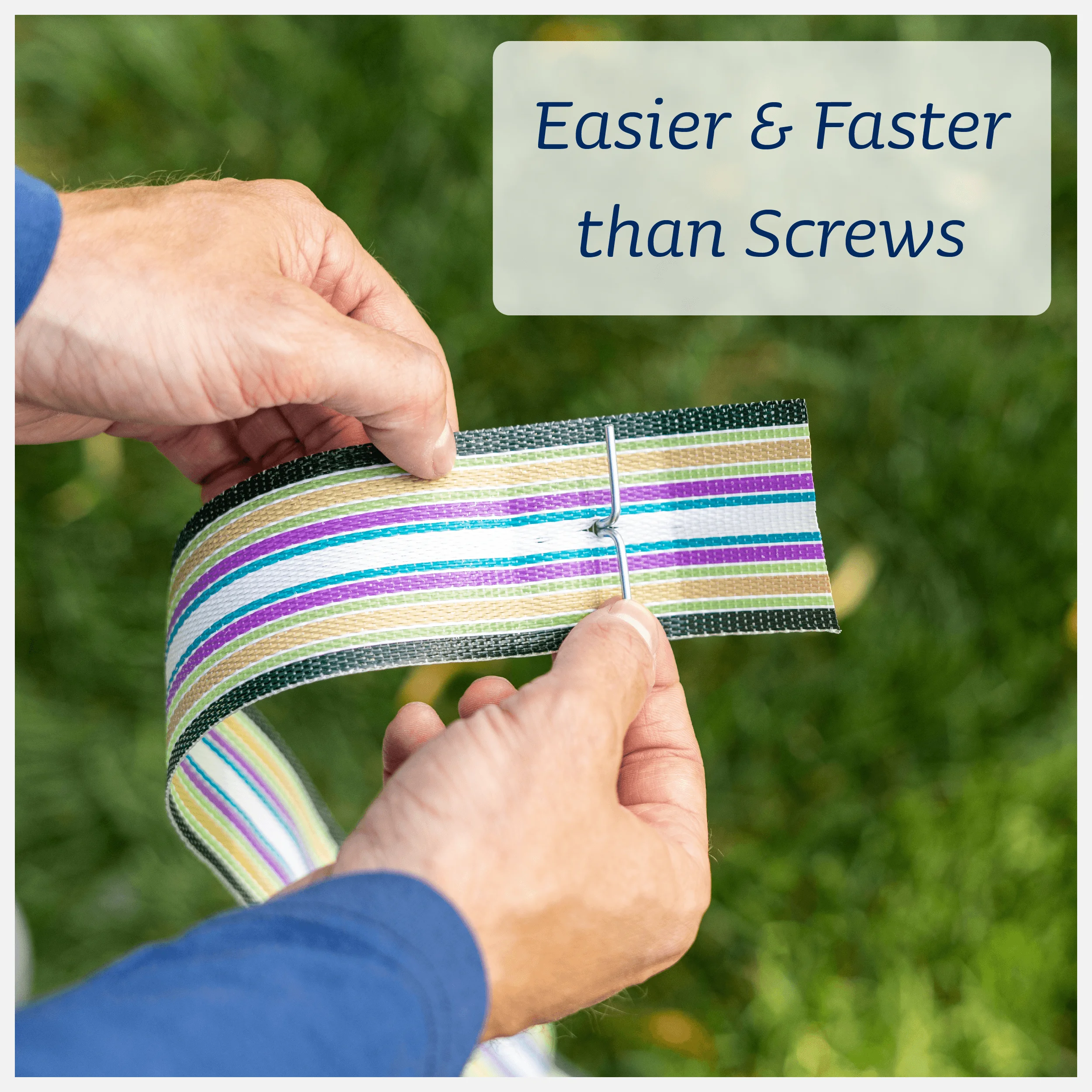 Lawn chair USA Green and White Webbing Crafted from UV Resistant Polypropylene Durable Straps