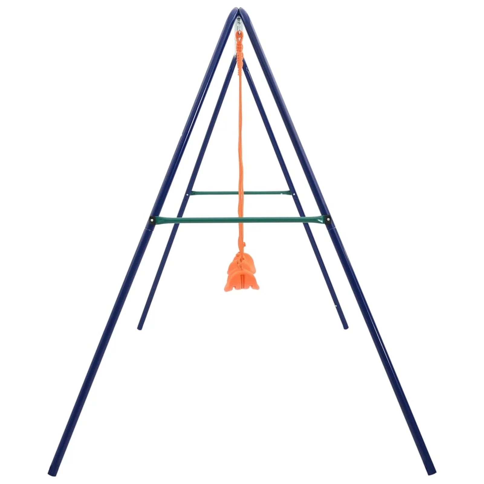 Anself Swing Set with 2 Seats Outside Playground 2 Singe Swing Steel Frame Children Patio Playground Swing Set 107.2 x 61.4 x 70.9 Inches (W x D x H)