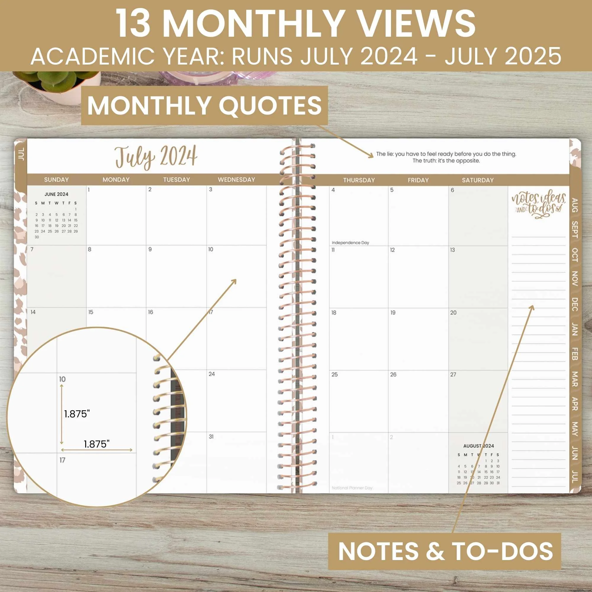 bloom daily planners 2024-25 Soft Cover Planner, 8.5