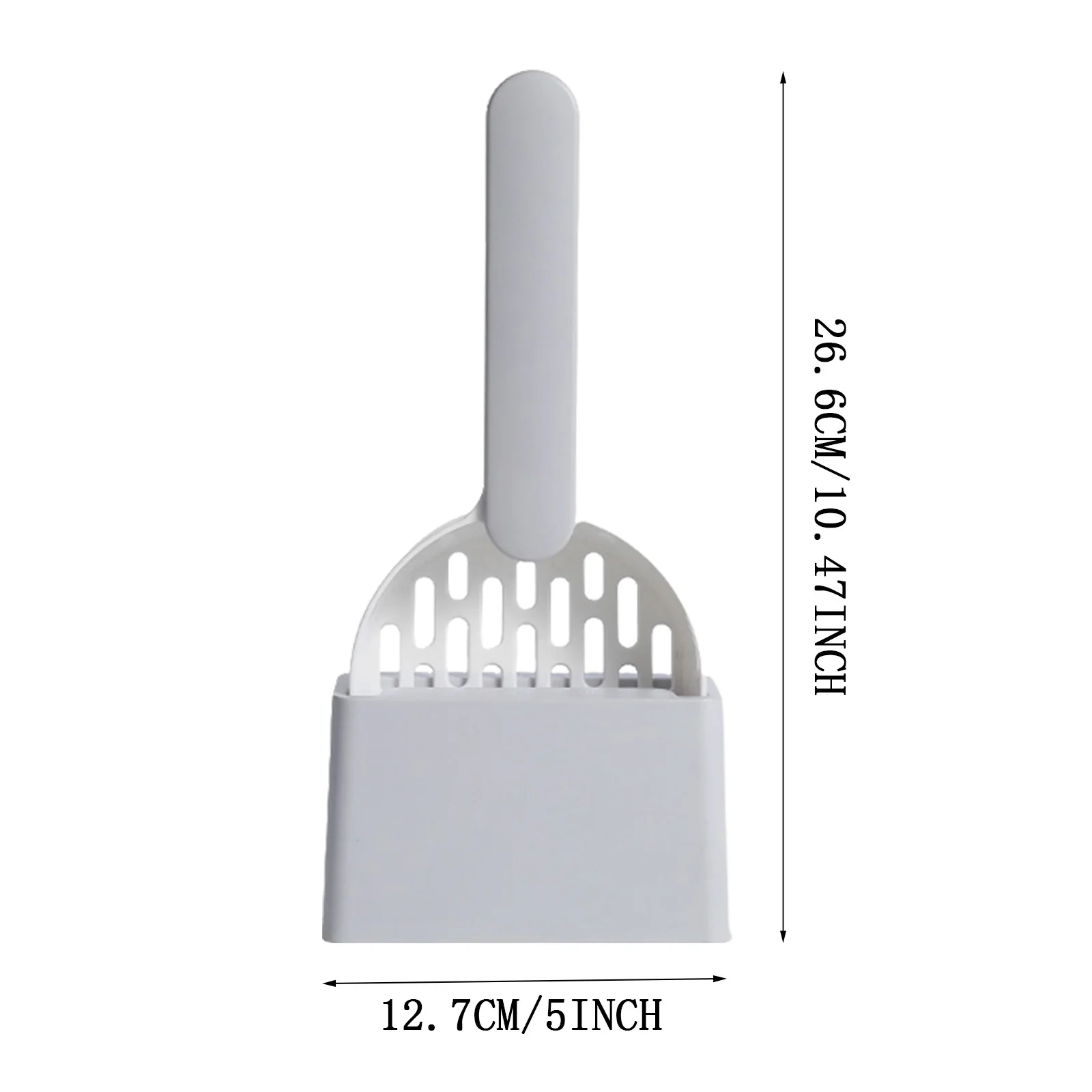 WalGRHFR Pet Supplies Visland Cat Litter Scoop With Lid Litter Shovel Reptile Habitat Sifting Scoop With Dustpan And Brush Set Pet Cleaning Supplies