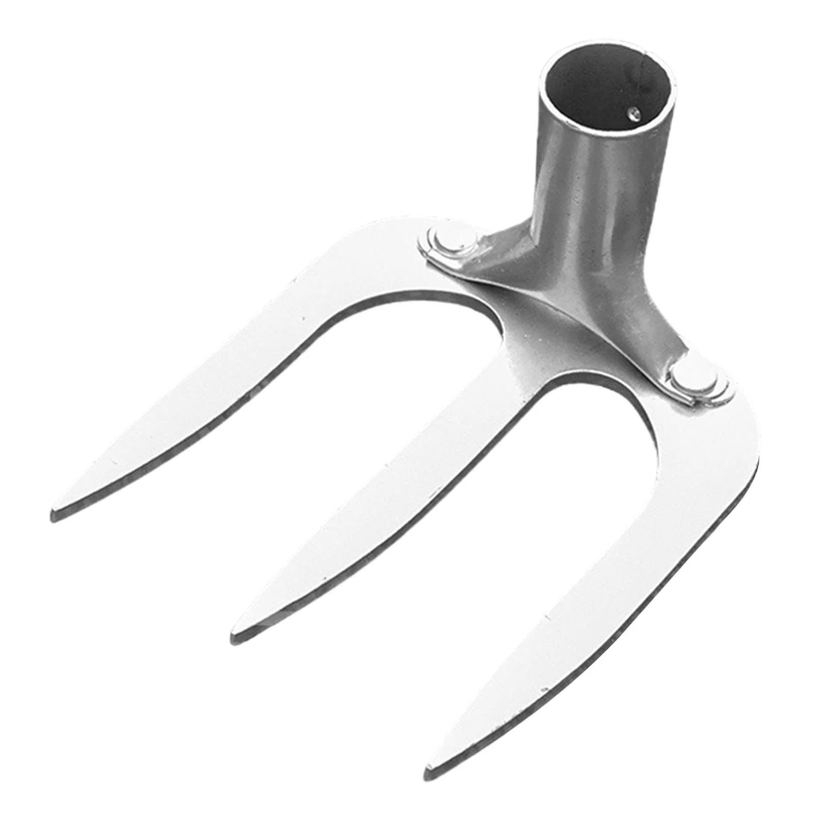 Miulika Garden Rake Head Agricultural Rake Head for Cultivating Landscaping Planting 3 Tines Small