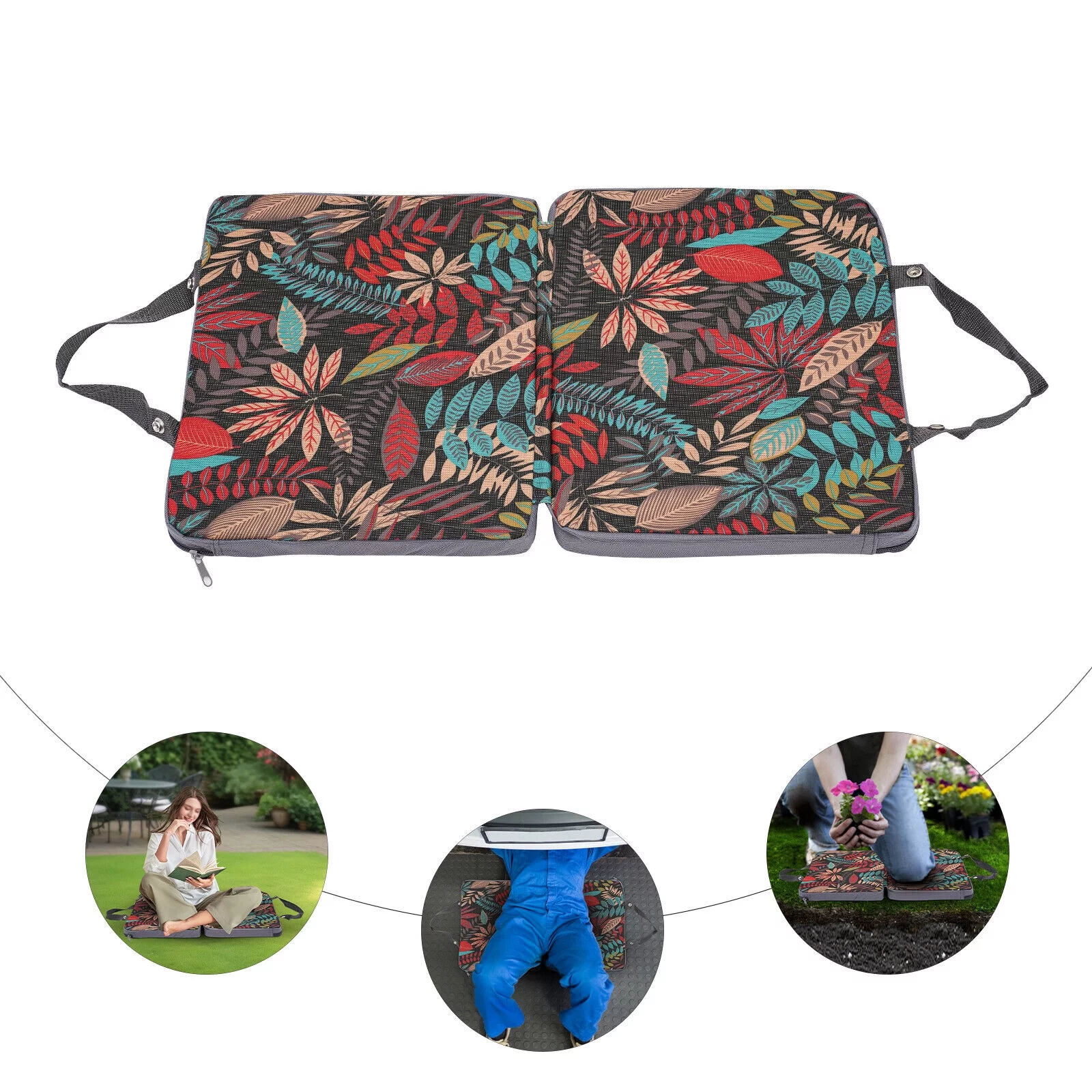 40mm Thick Kneeling Mat Kneel Pad Yoga Cushion Pad 600D Oxford Cloth for Workout Garden Work (23.6*13*1.57in)