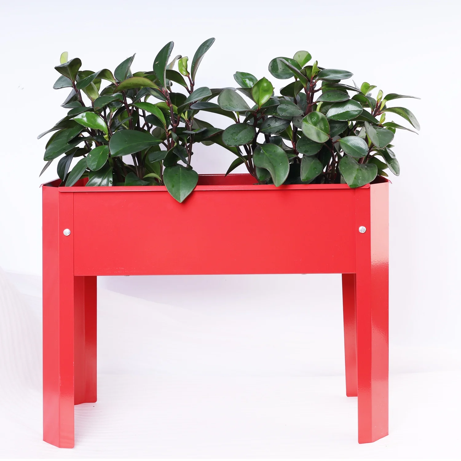 Ideal Stylish Large Elevated Metal Flowerpot Box  Perfect for Backyard and Terrace. Functional Mini Elevated Garden Bed  Ideal for Vegetable and Flower Plantings. Suitable for All Outdoor