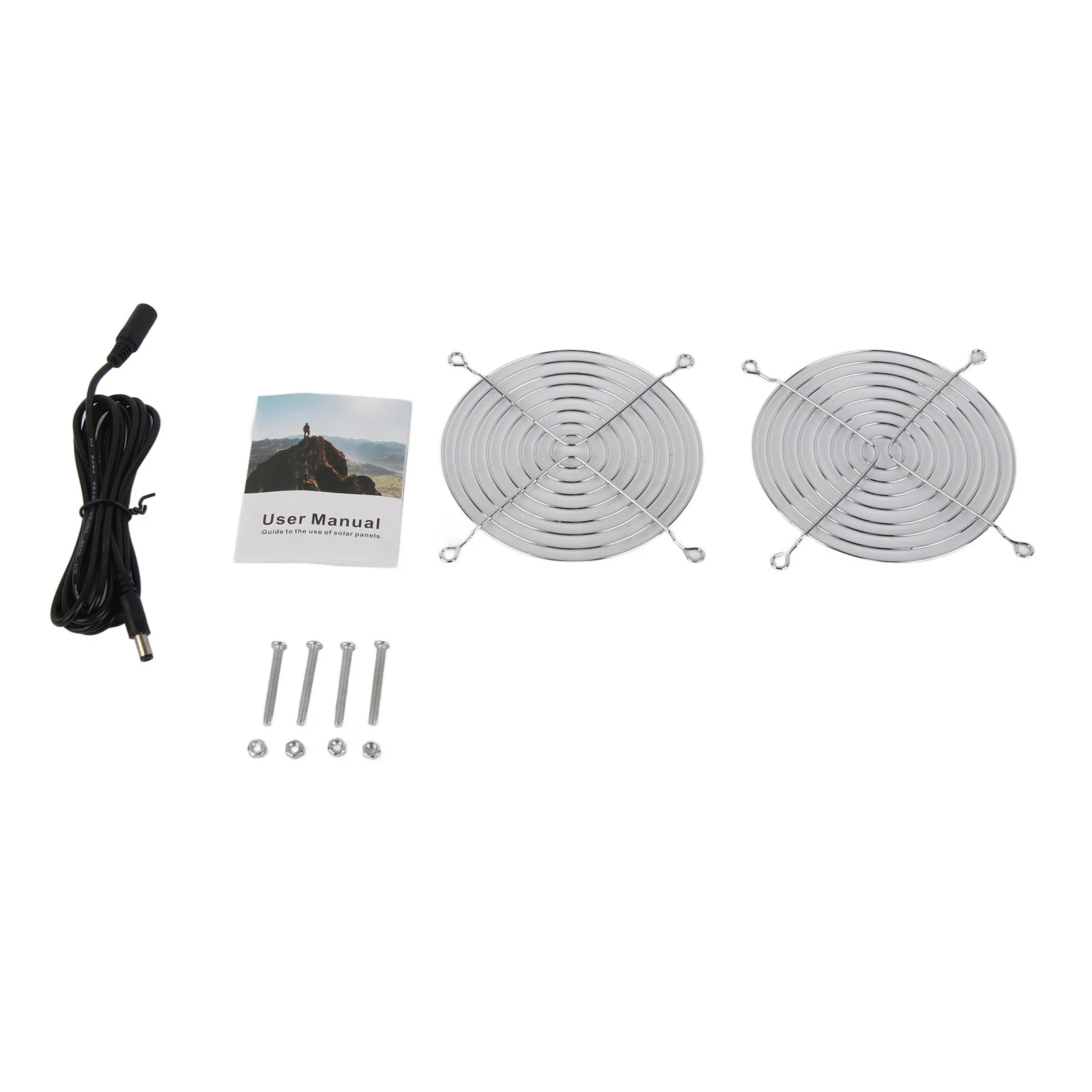 6W Solar Powered Fan with Protecting Net Waterproof Solar Panel, and DC High Rotating Speed Ventilation Fan for Outdoor Shed, Chicken Coop, Greenhouse, Dog House