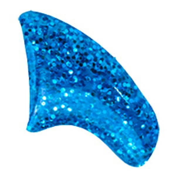 PRETTY CLAWS 40 Piece Soft Nail Caps For Cat Paws - SAPPHIRE BLUE GLITTER - Large