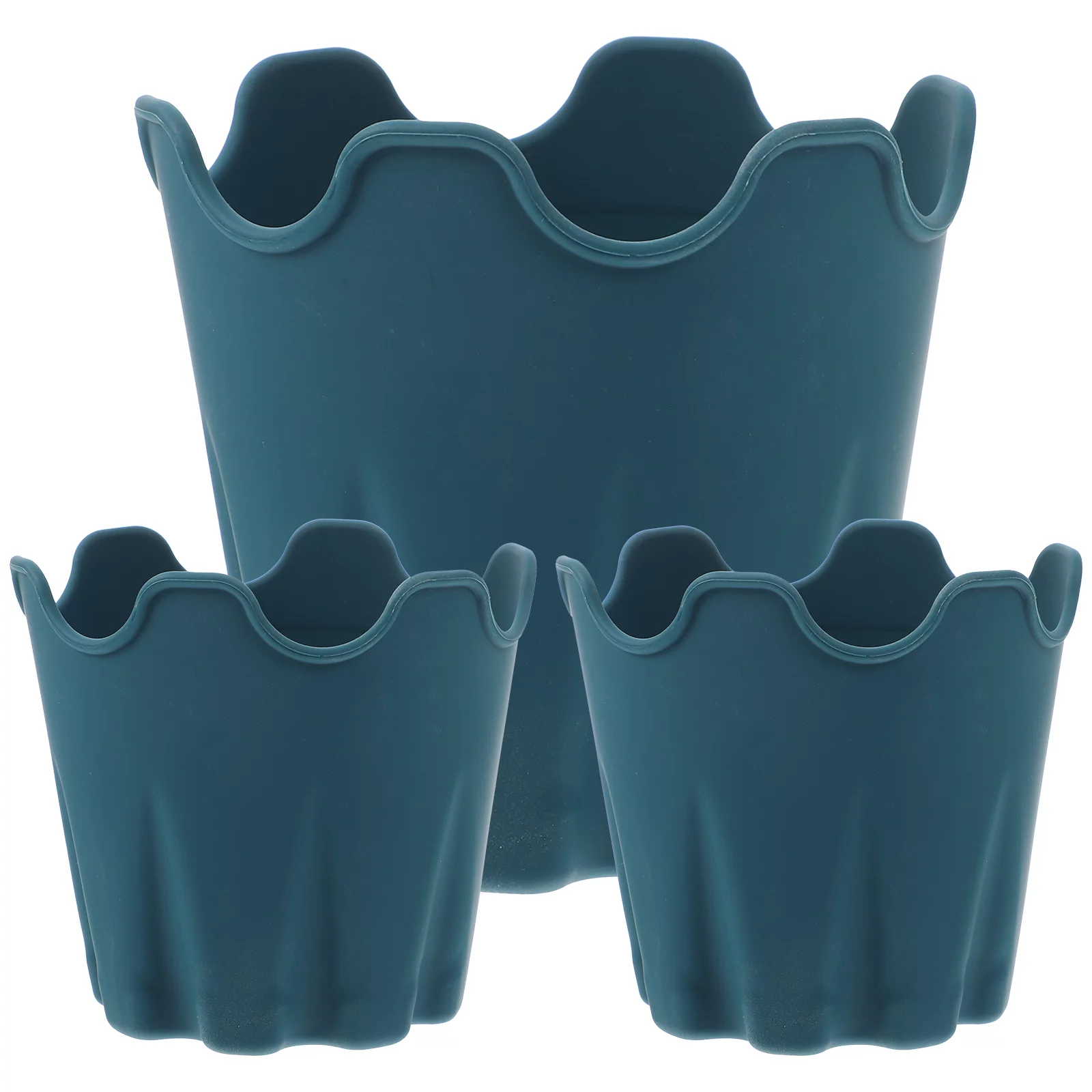 3pcs Silicone Gardening Pot Planter Pot Flower Pot Flower Container Plant Pot