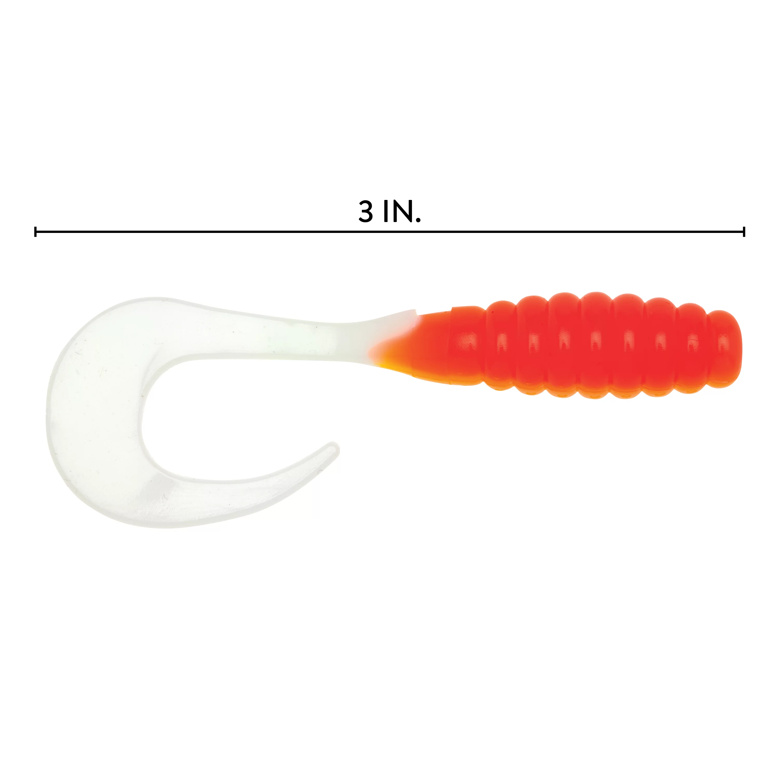 YUM Ribbontail Grub Soft Plastic Tangerine Cream 3
