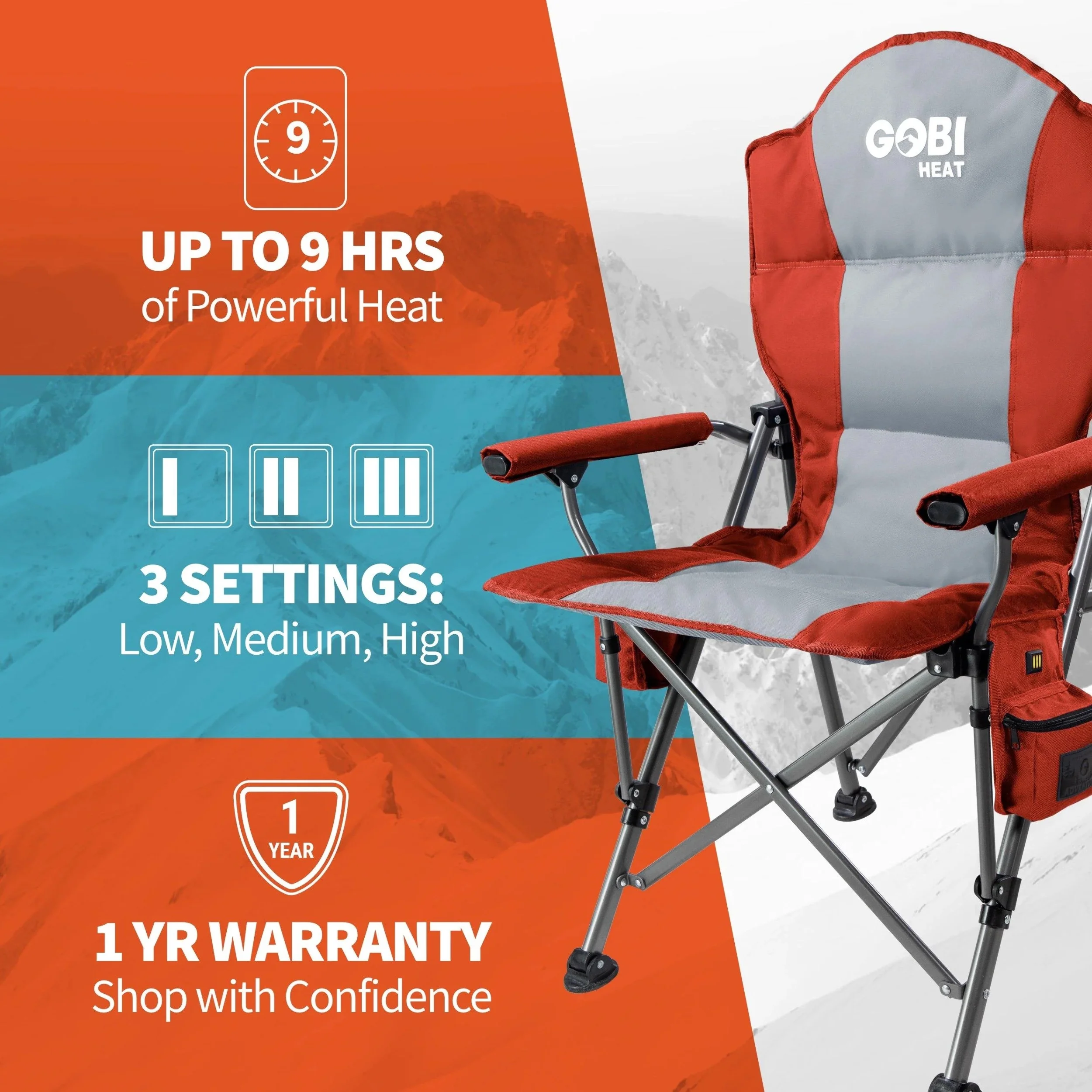 Terrain Heated Camping Chair