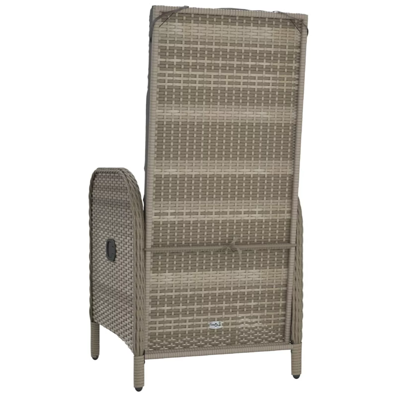 moobody Patio Chairs 2 pcs Poly Rattan Gray
