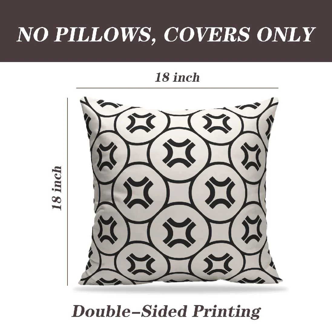 LALILO Throw Pillow Covers Simple With Lattice Funky Hipster Fashion Cushion Cover 18