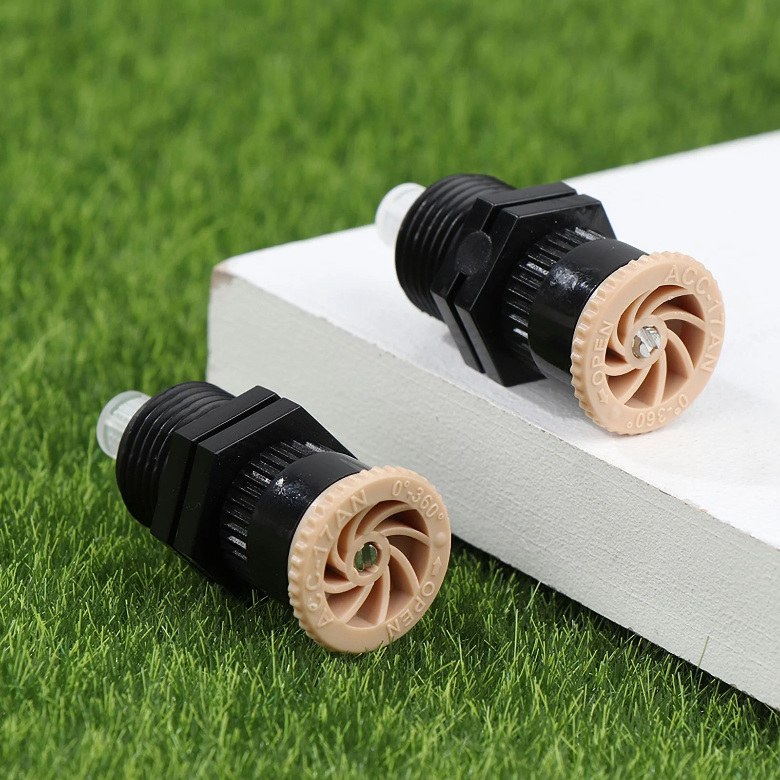 1Pc Water Sprinkler With 1/2 Inch Thread Plastic Support 0-360 Degrees Adjustable Farm Garden Lawn Watering Irrigation Nozzle