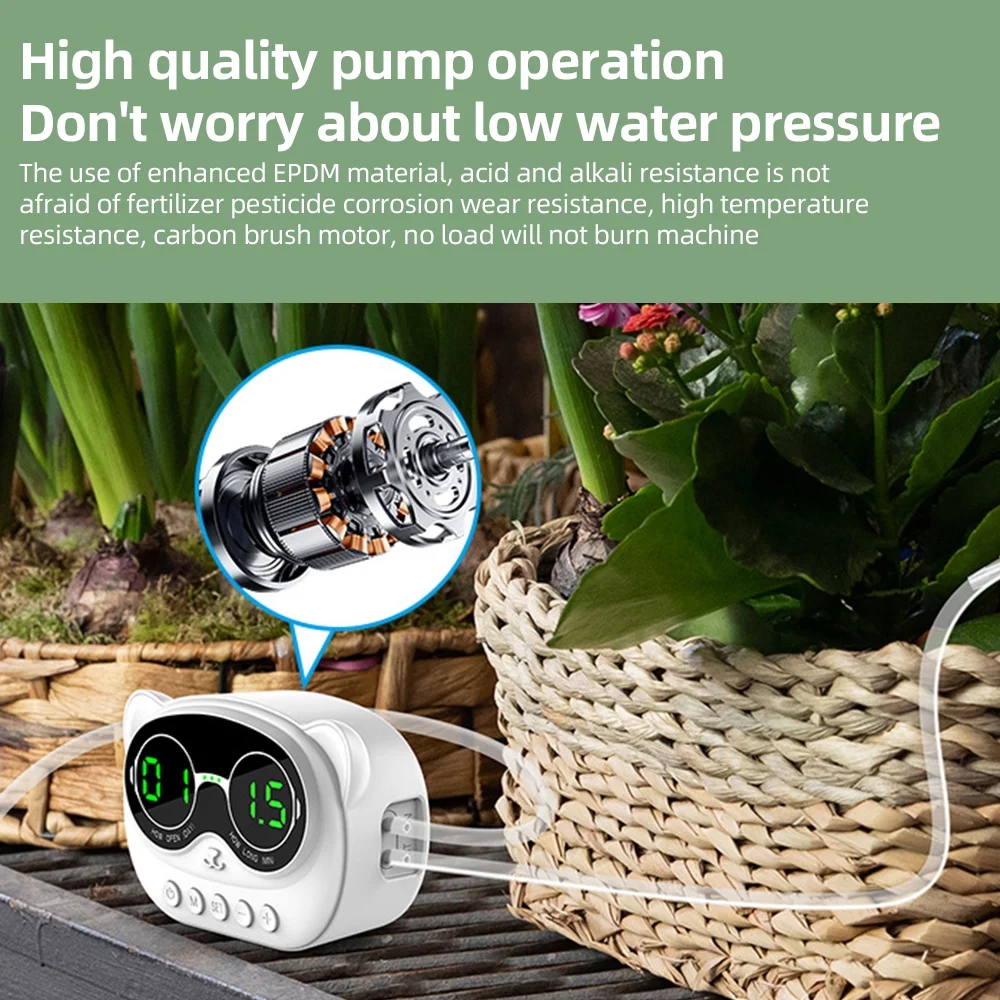 watering device,With Led 1000ml Waterproof Led Display Plant 10 Potted 1000ml Kit Plant Waterer 10 Diy Drip 1000ml Waterproof