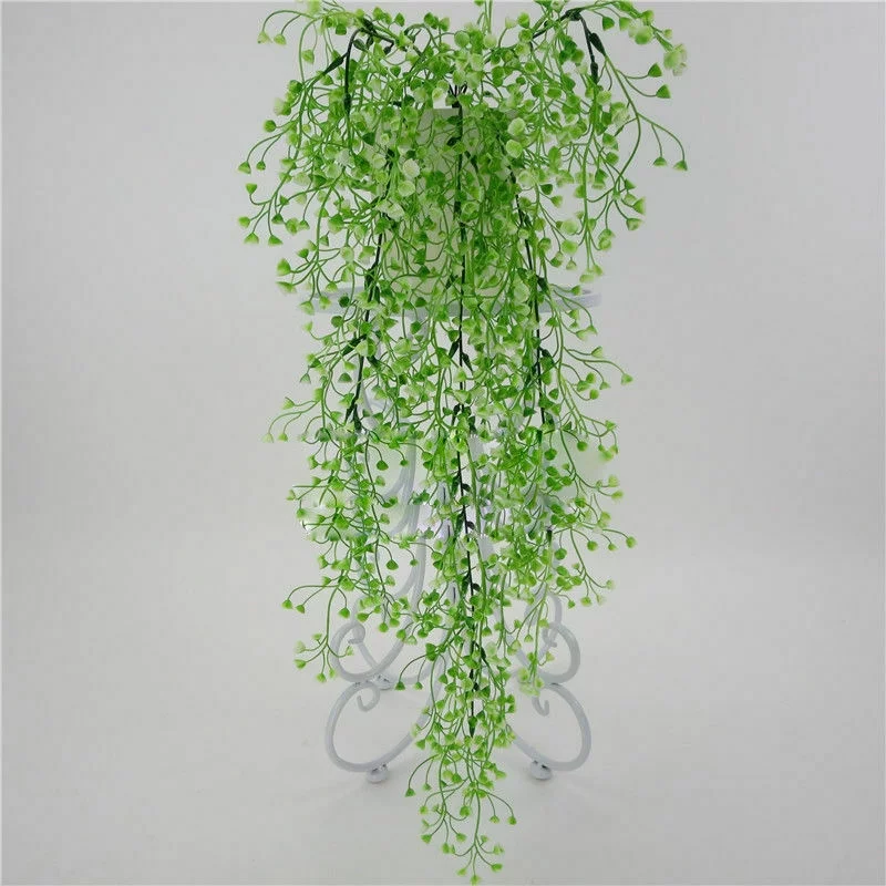 Fanvereka Festival Interspersed Fake Suspended Silk Flowers without Basket Garden Decor
