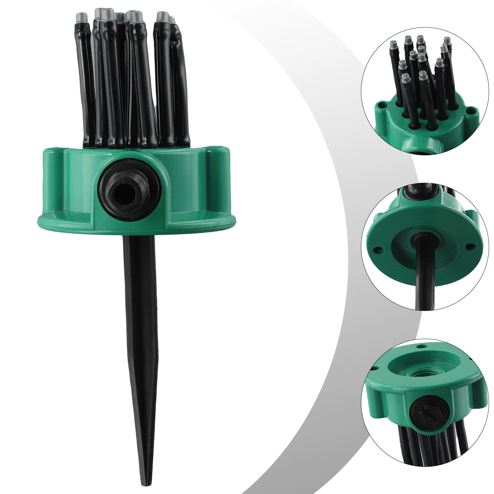 360° Flexible 12 Tubes Garden Yard Lawn Water Sprinkler Watering Sprayer