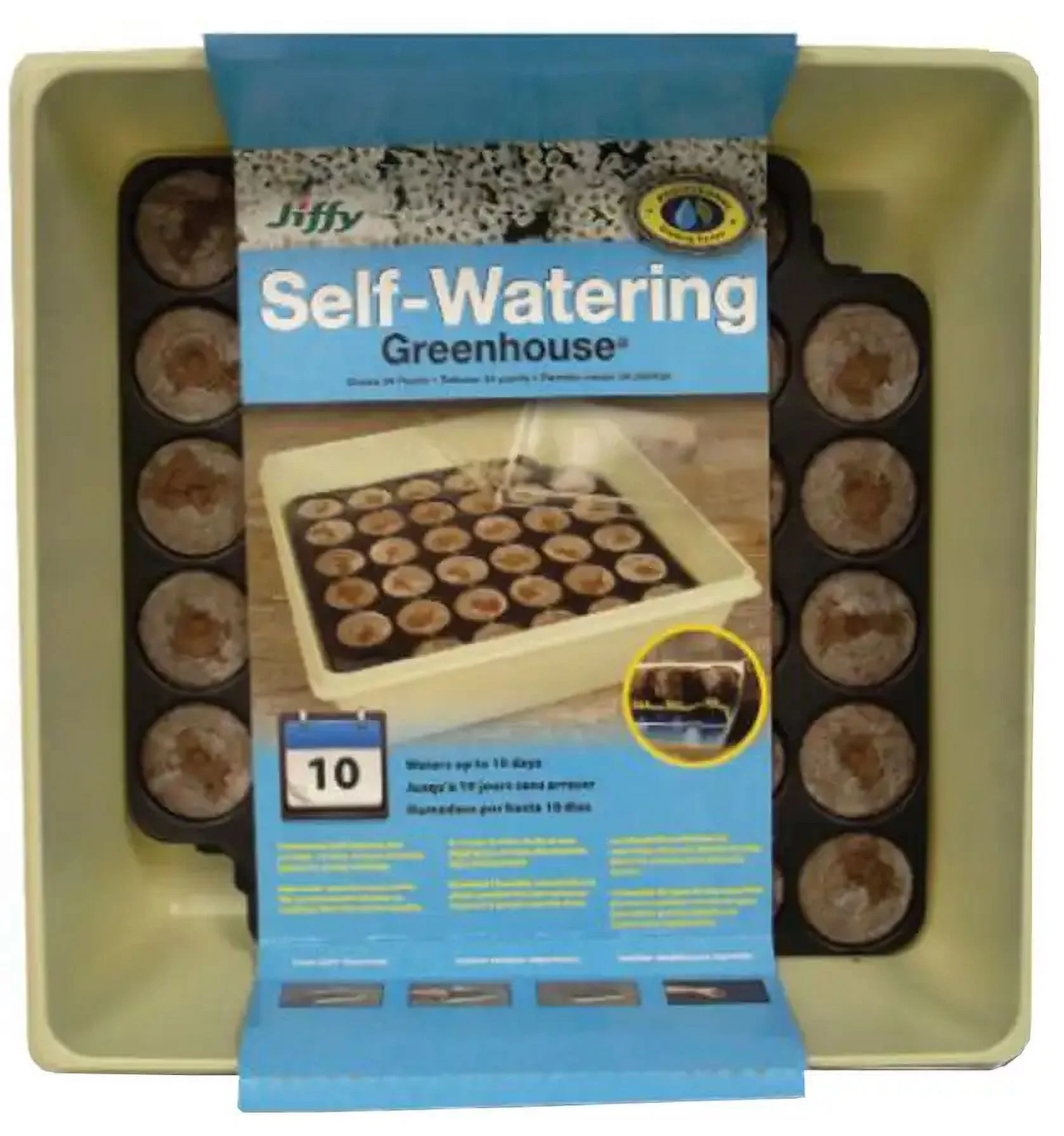Ferry Morse T34HG Jiffy Self Watering Greenhouse 34 Count