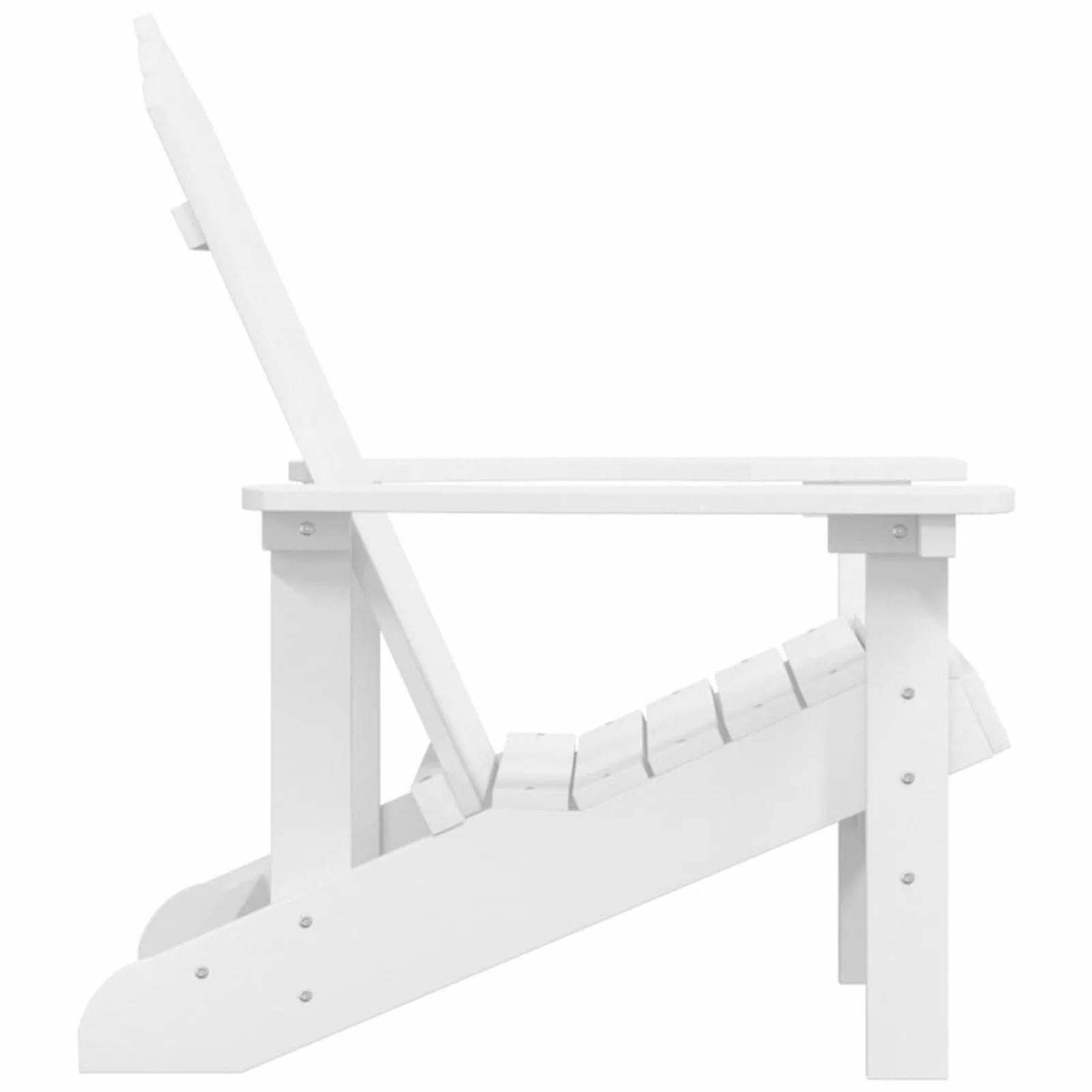 Andoer Patio Adirondack Chair HDPE White