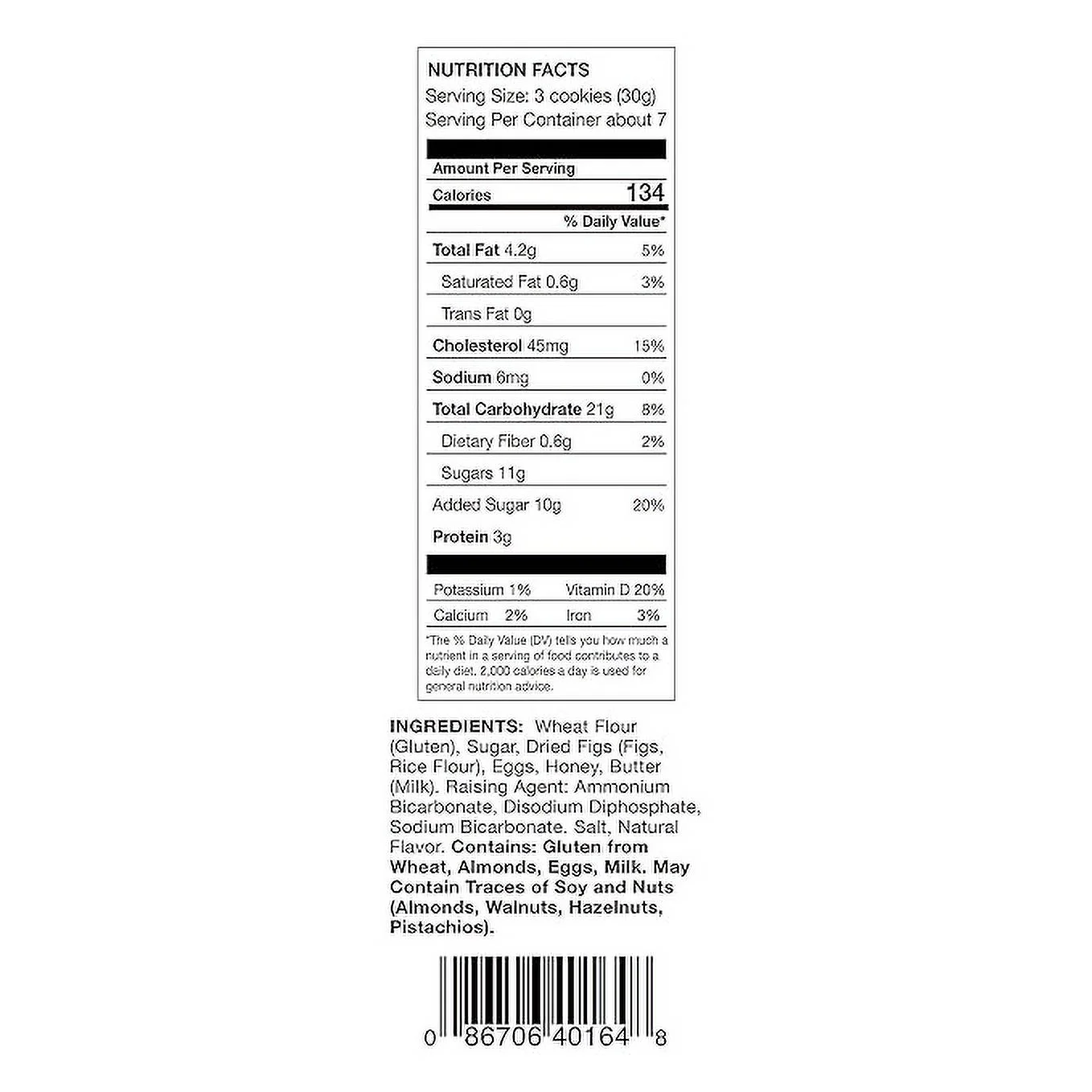 Giusto Sapore Italian Soft Cantuccini - Fig 200g - Premium Gourmet Brand - Imported from Italy and Family Owned