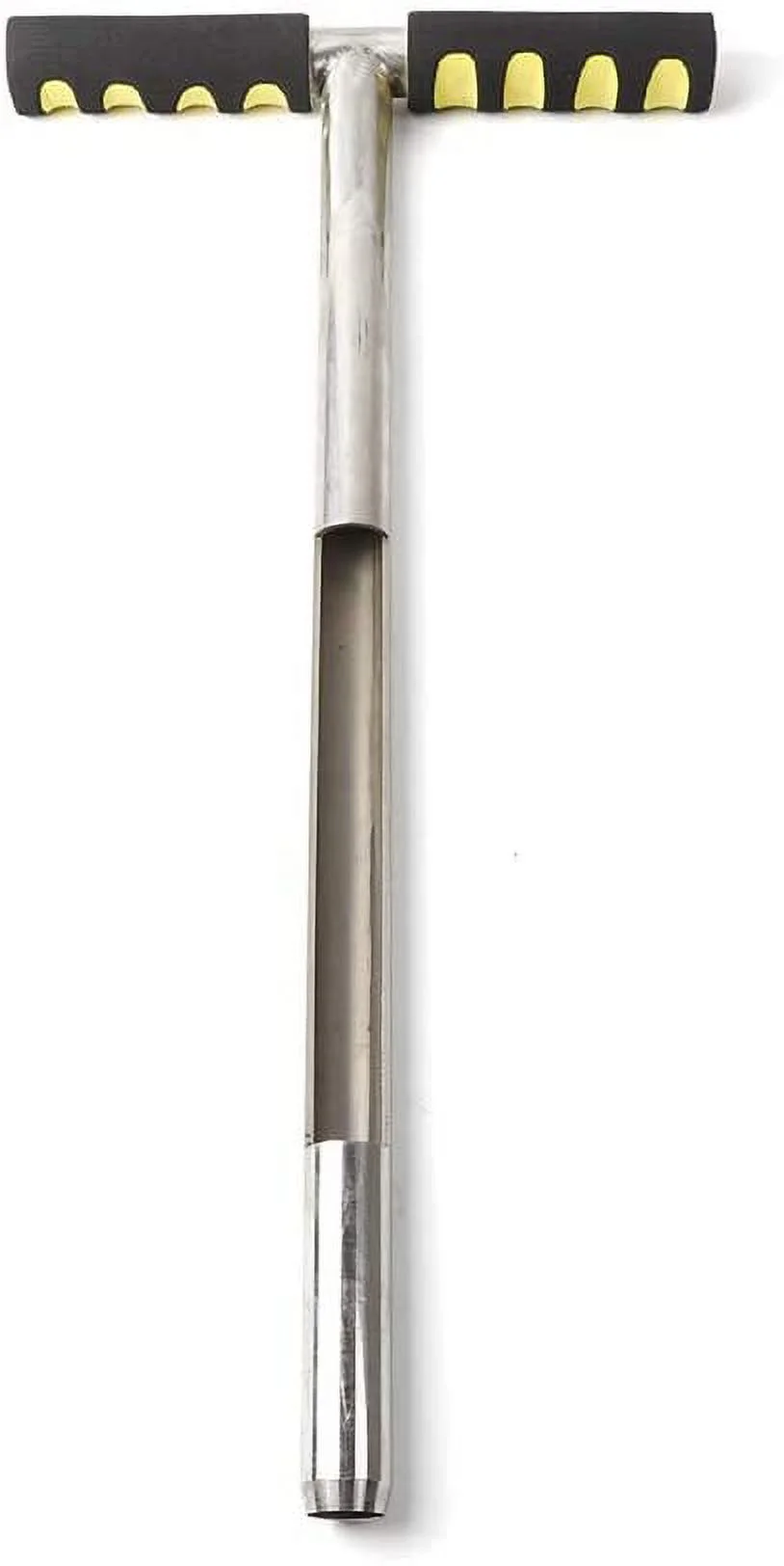 Fetcoi, Soil Sampler T-Style Handle Soil Test with Probe Tubular 304 Stainless Steel