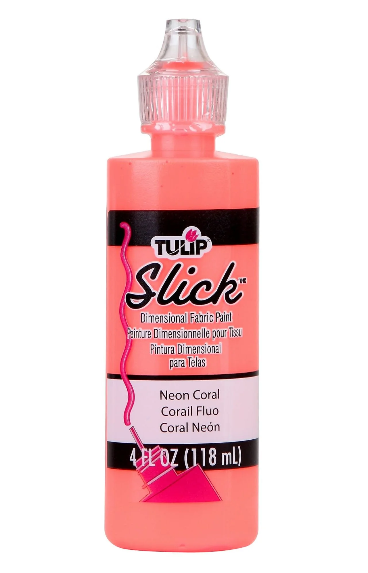 Tulip Slick Brown Dimensional Fabric Paint, 4 fl oz