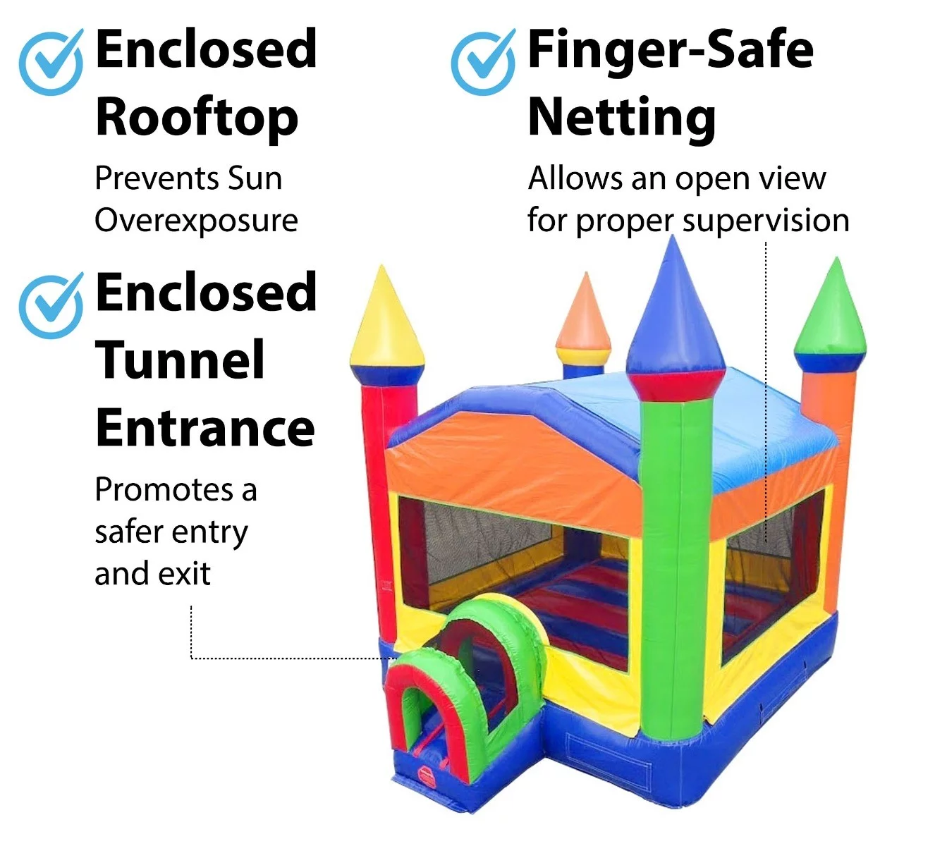 TentandTable Rainbow Commercial Inflatable Trio