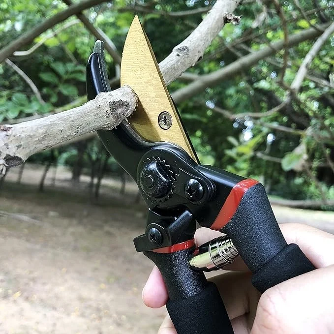 8 Inch (Approx. 20.3 cm) Professional Quality Titanium Bypass Pruning Shears Blade (GPPS-1003), Manual Pruner, Garden Shears.