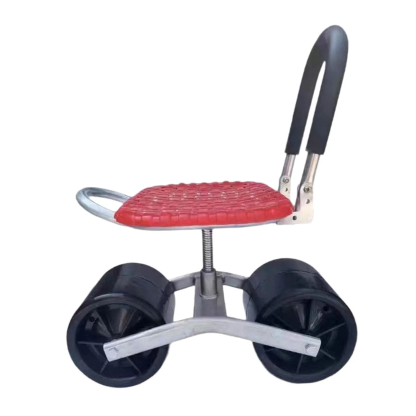 Tongina Garden Stool Working Seat Gardening Rolling Cart Weeding Stool Convenient for Gardener Planting Sturdy Woven PP Material Seat