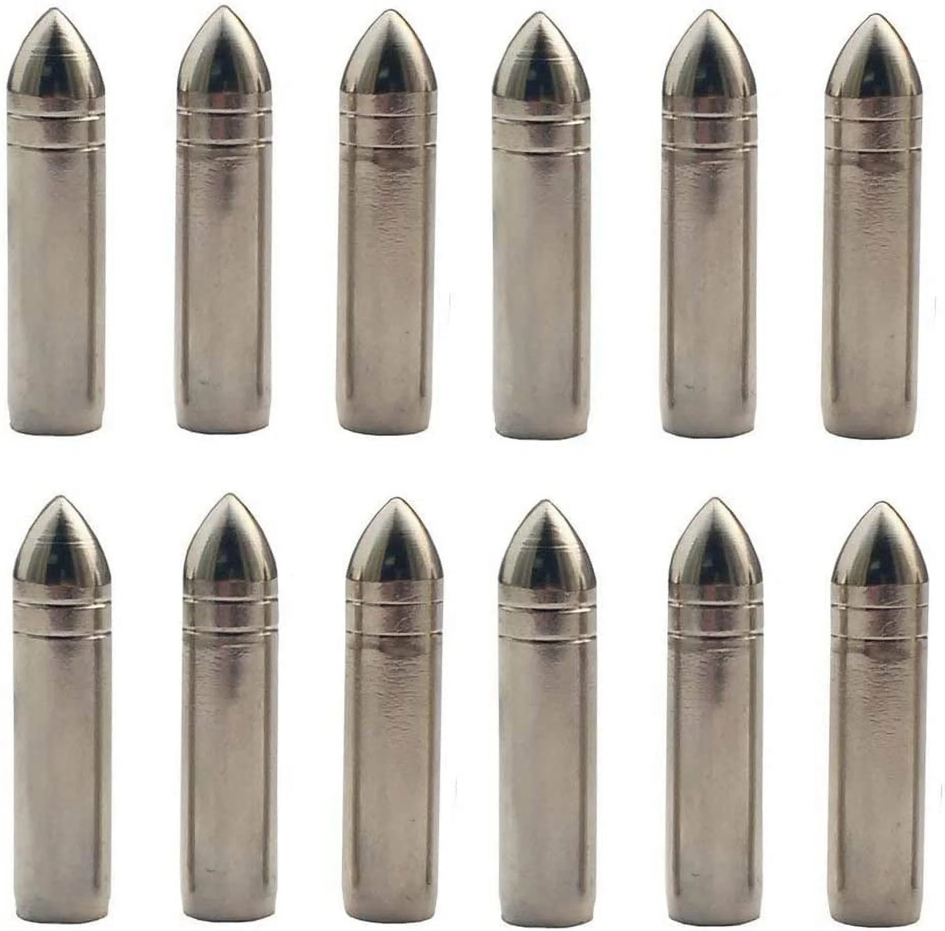 GPP 12PK Glue on Field Points Archery Arrow Replacement Practice Tips for .2756 Shaft 7.0MM