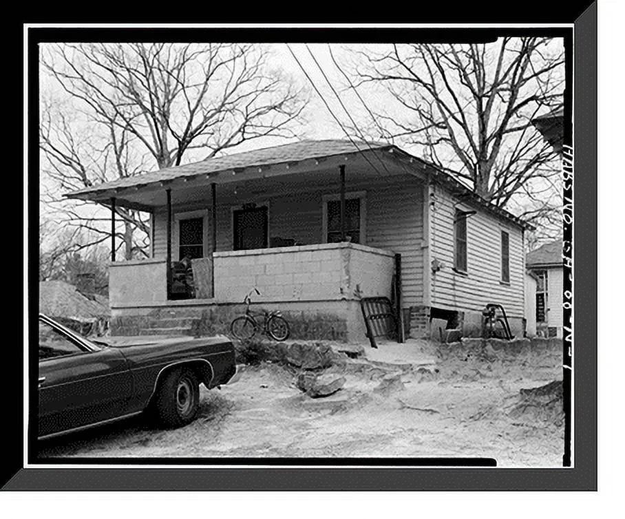 Historic Framed Print, 3339 Oak Valley Road (House), Atlanta, Fulton County, GA, 17-7/8