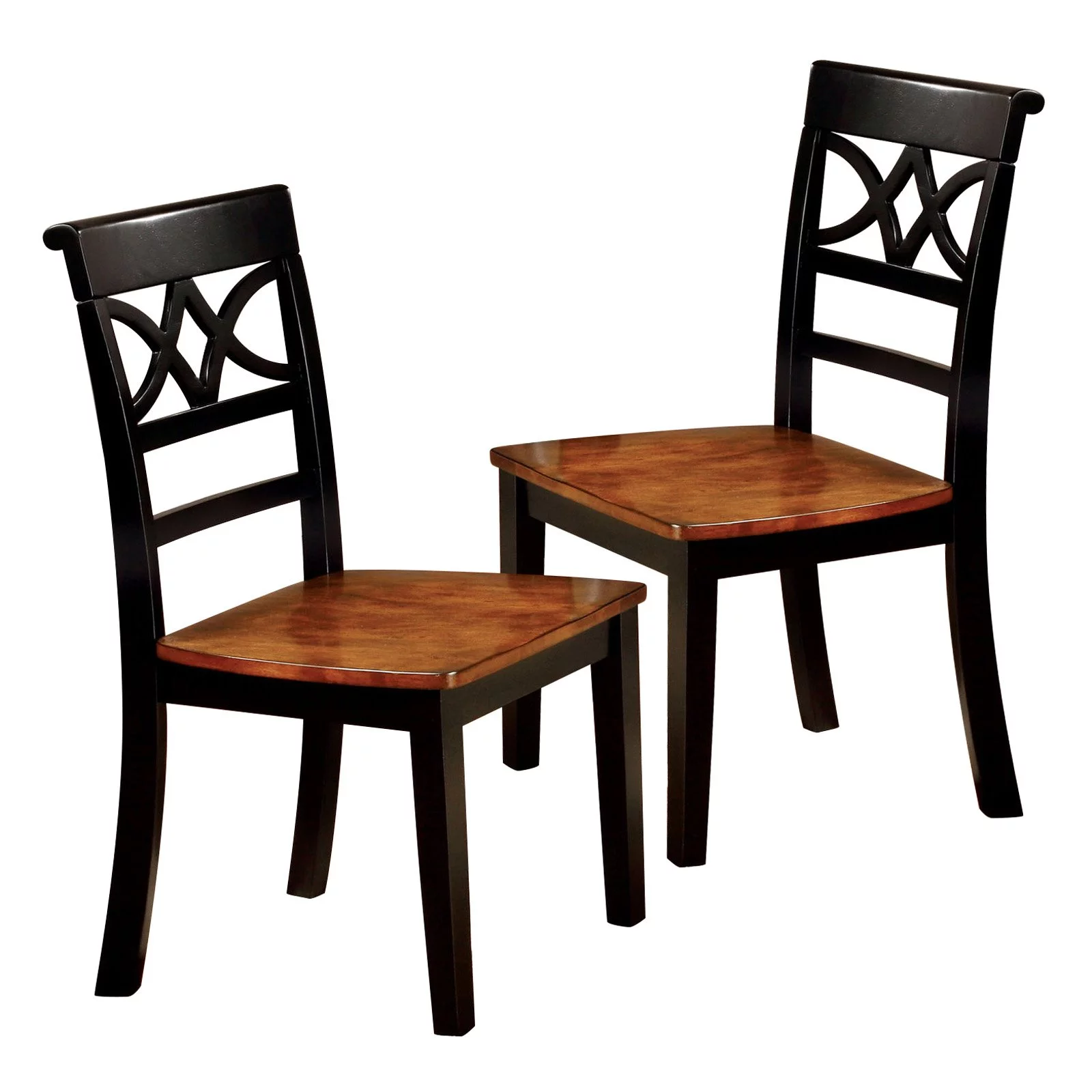 Furniture of America Seaberg Country 2 Tone Chair - Set of 2