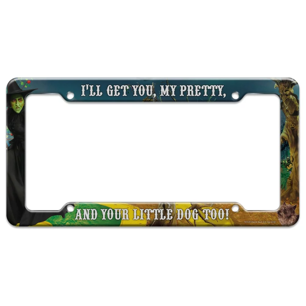 Wizard of Oz Wicked Witch Character License Plate Tag Frame