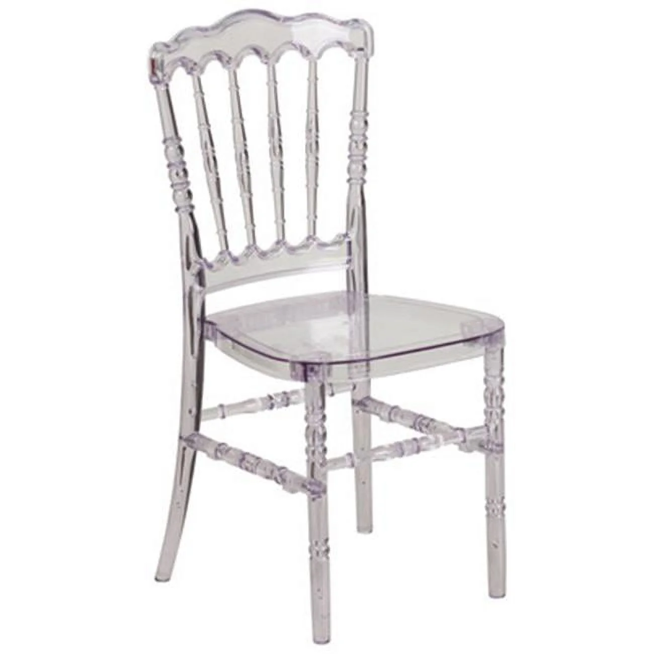 Alston  Casper Crystal Stackable Chair - Clear Ice - 34.5 x 16.75 x 18.25 in.