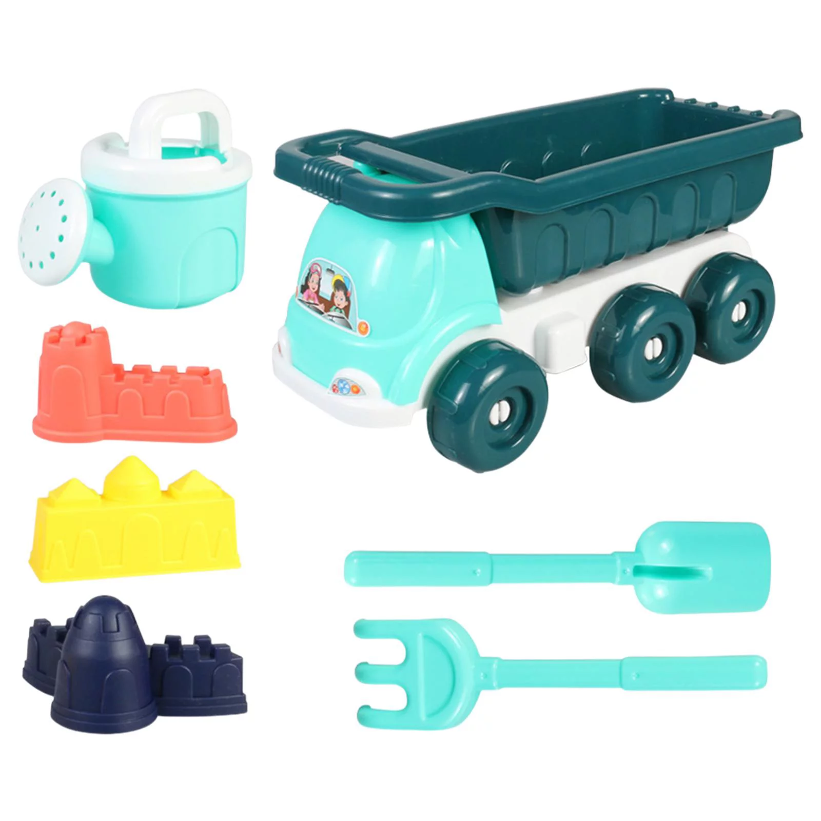 Sand Beach Toys,Kids Beach Sand Toys sand Cart Tools Set,Trolley Bucket Beach Sand Game Toy Set,Family Kids Toddlers sand water Set,beach baby sand Sandpit Digging Sand,Innovative Outside Blue