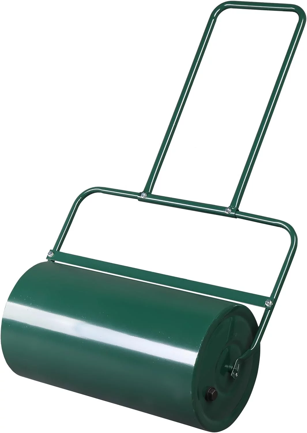 VINGLI Lawn Roller Water Filled Pull Behind 20inch Garden Drum Roller Push/Tow Behind, Water/Sand Filled Roller for Garden, Lawn, Backyard (24 inch, Green)