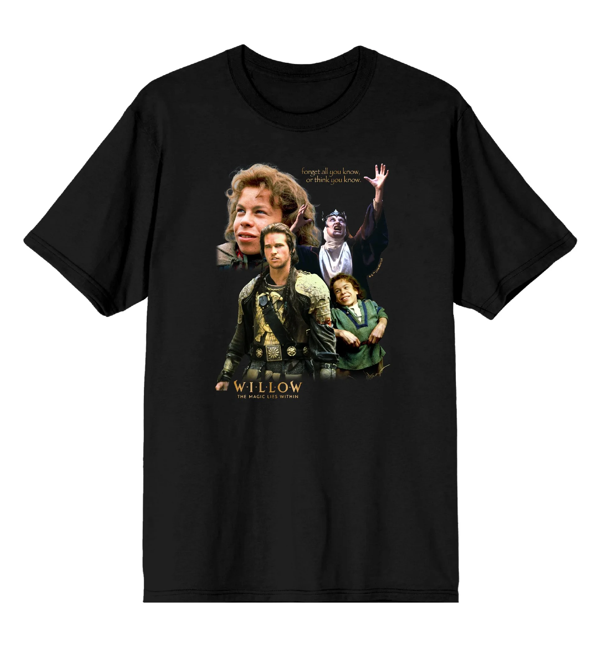 Willow The Magic Lies Within Poster Art Men's Black Crew Neck Short Sleeve Tee-Medium