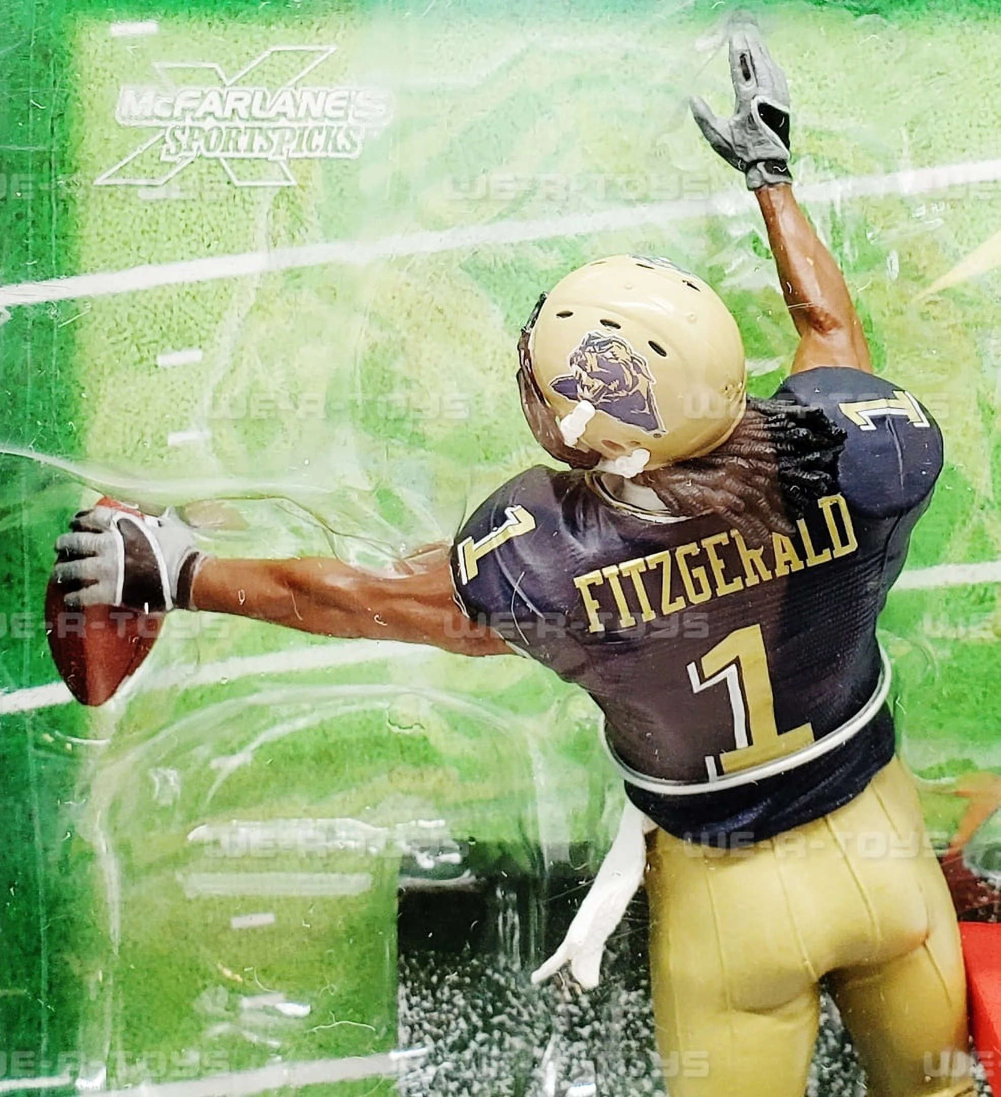 NFL Larry Fitzgerald Action Figure University of Pittsburgh Panthers #1 NEW