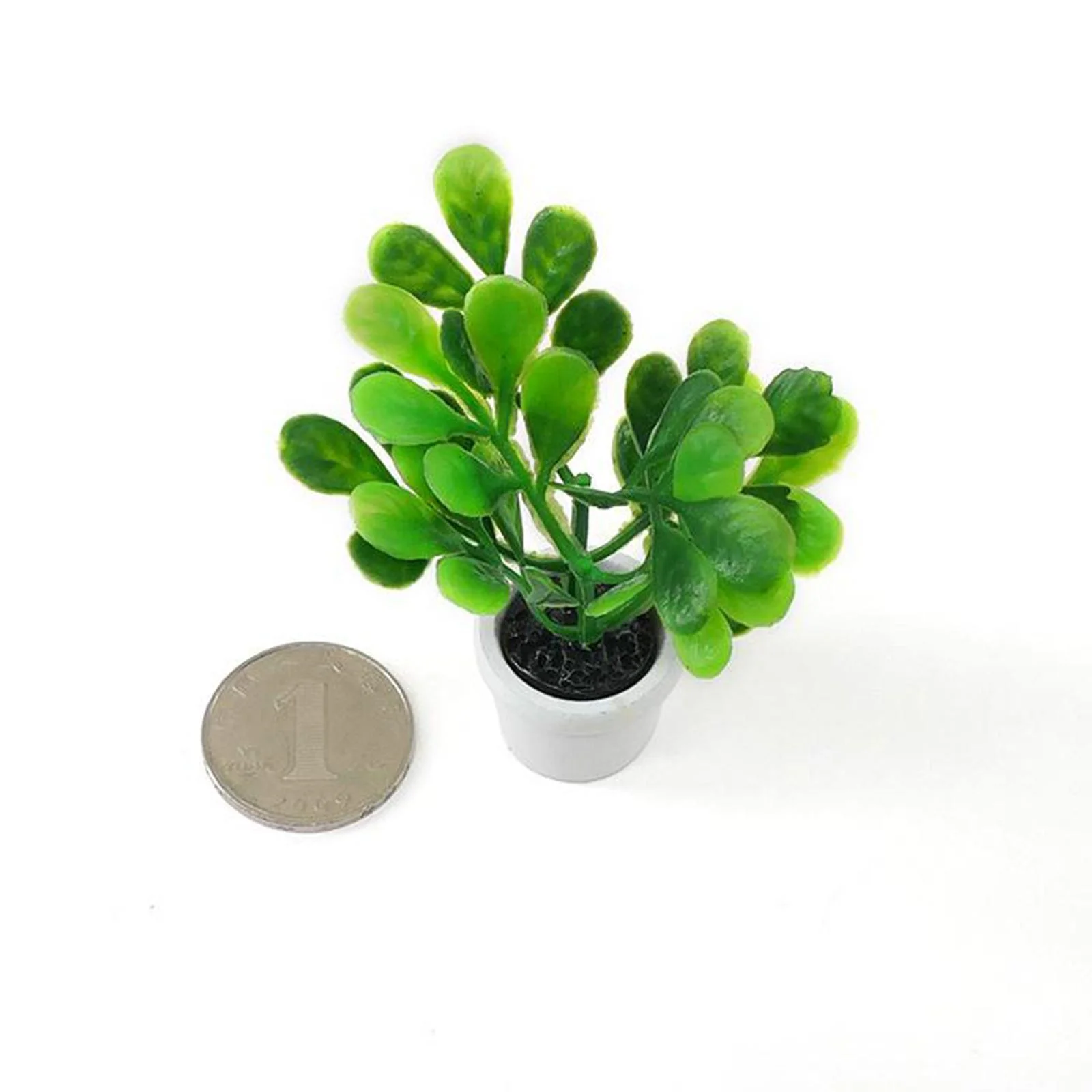 STARTIST 6x1:12Scale Green Plant & Pot Dolls House Miniature Garden Flower Bush 6 Pcs