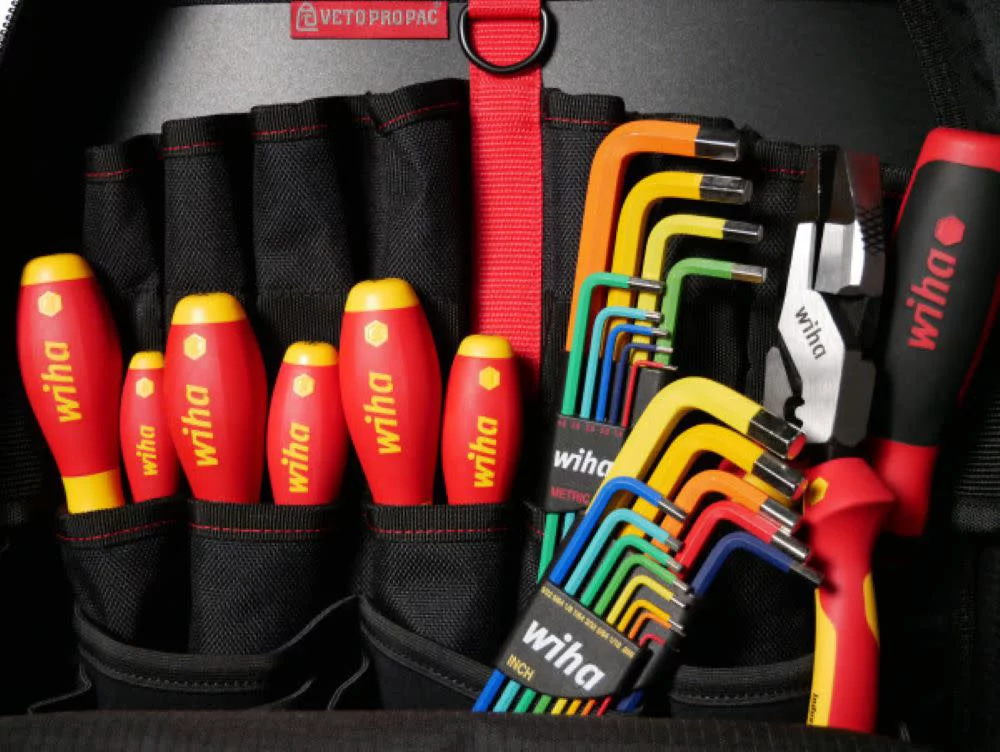 Wiha Tool Kit Red Stripe Tech Pac 30Pc