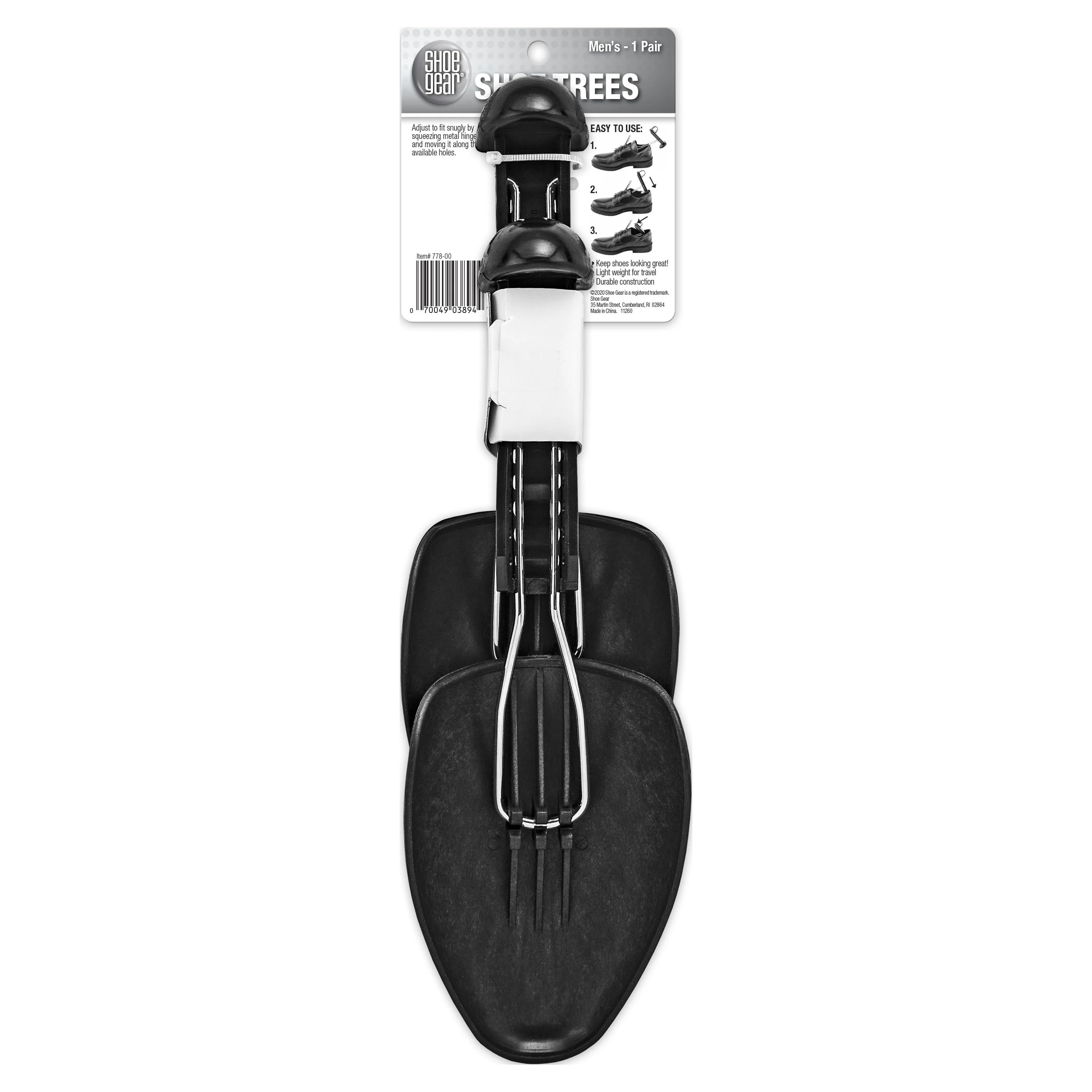 Shoe Gear Men's Shoe Tree, Plastic