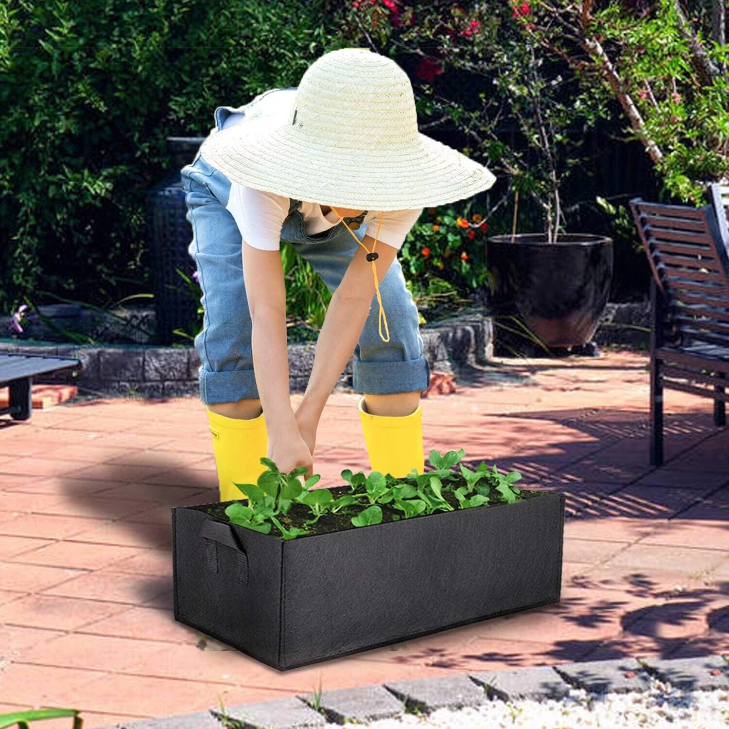 1-30 Gallon Plant Grow Bags Fabric Pot Nursery Soil Bag Thickened Nonwoven Bag