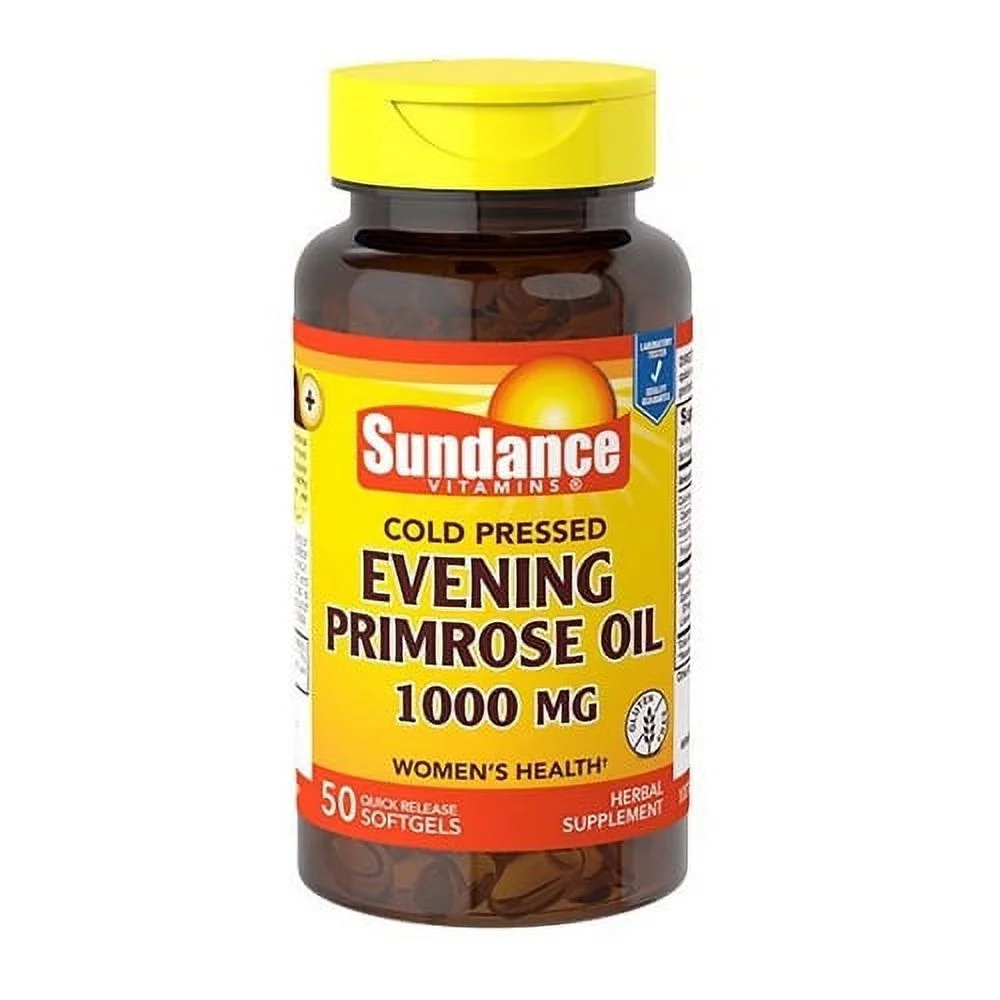 Sundance Vitamins Cold Pressed Evening Primrose Oil 1000 Mg Softgels, 50 Ea, 3 Pack
