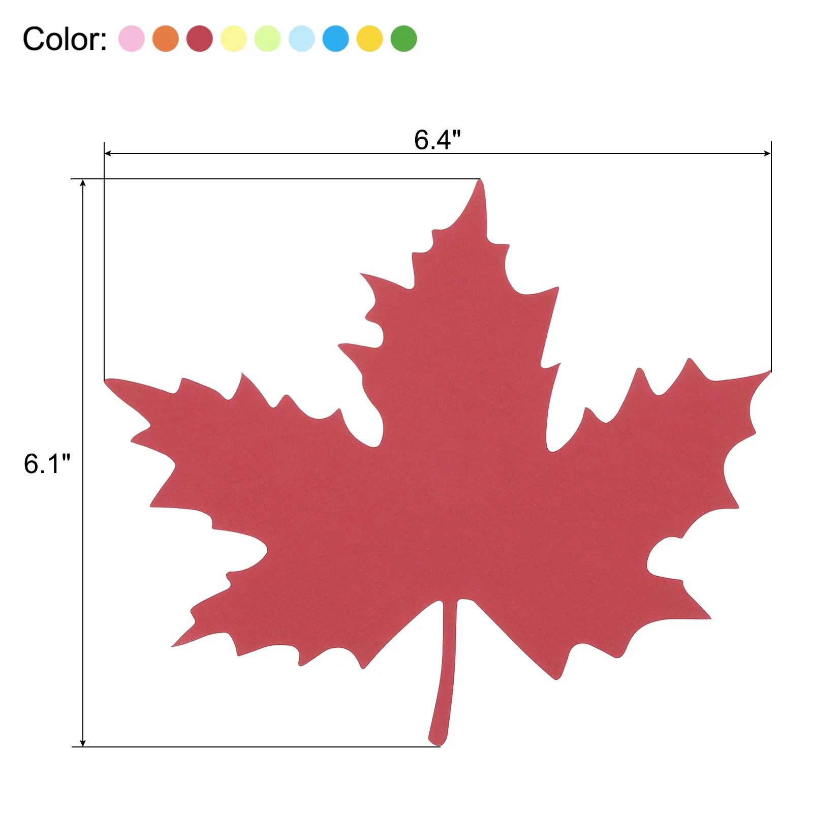 Uxcell Maple Leaf Cutouts Paper Leaves, Colorful Leaf Cutout for Classroom Decoration, 72 Pack