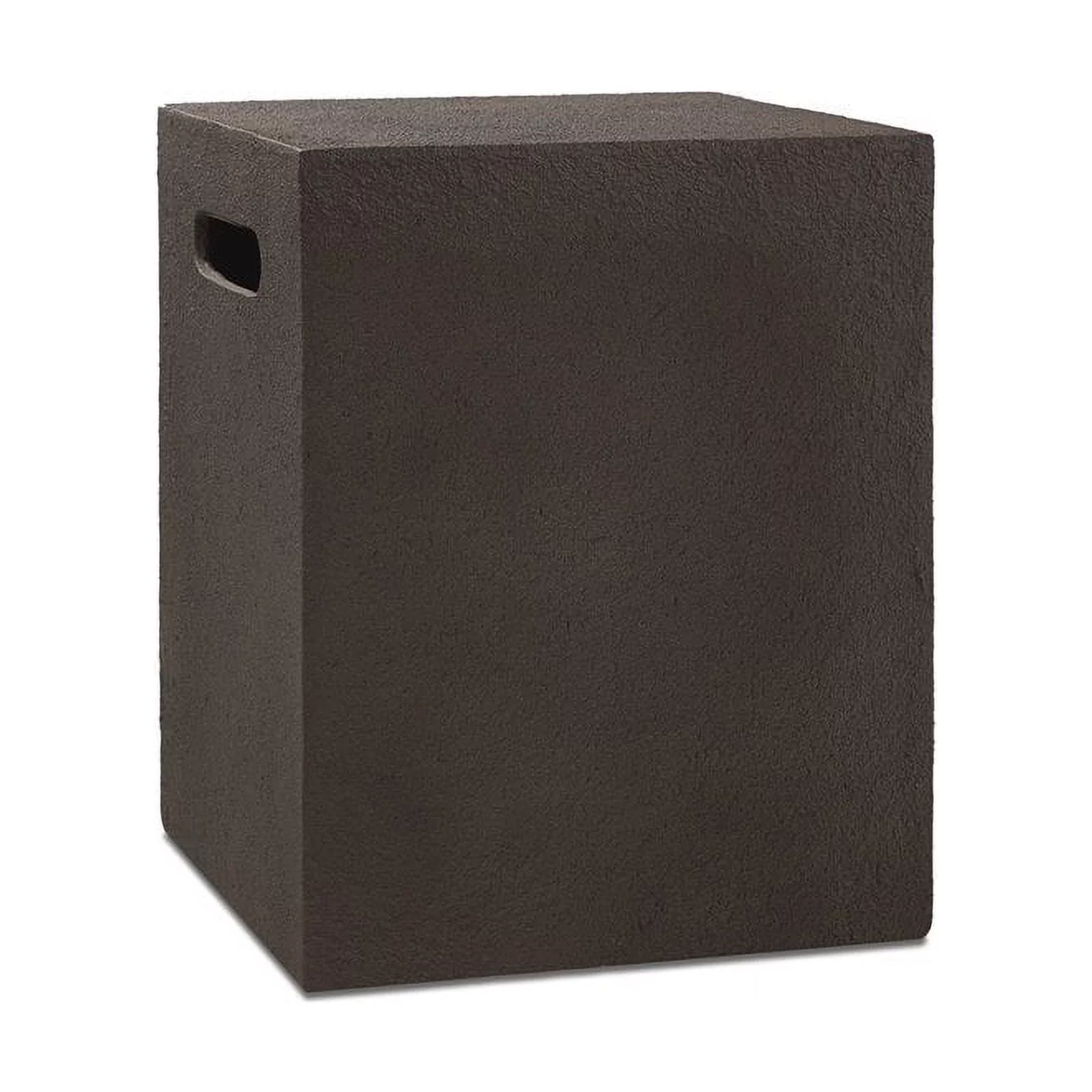 Afuera Living Modern Metal Propane Tank Cover in Kodiak Brown