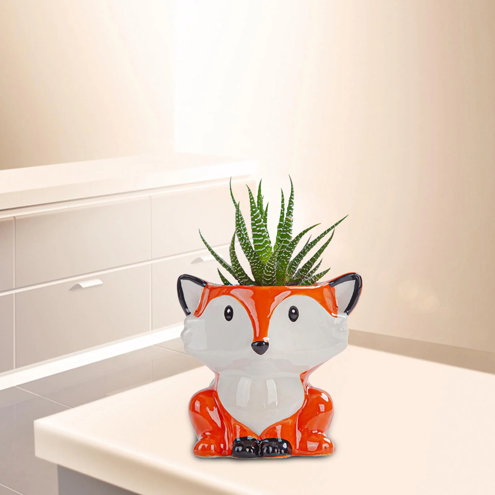 kesoto 5-6pack Cartoon Plant Succulent Planter Desk Flower Pot 8x7x7.5cm 5 Pcs