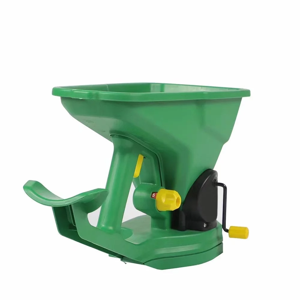 Docooler Gardening Handheld Seed Spreader Portable Manual Seeder 1.5L Capacity  with 5 Gears Adjustable for Sowing Fertilizing Melting Snow for Garden Lawn Small Farm