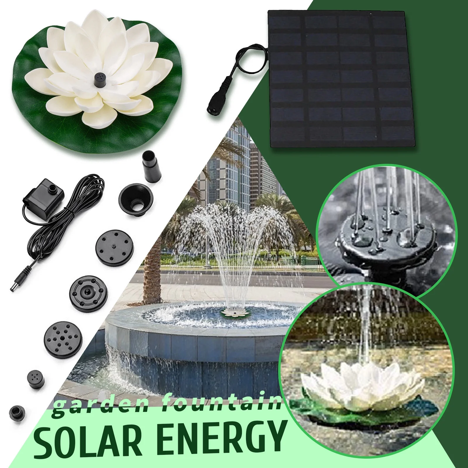 Outdoor Solar Powered Bird Bath Water Pump For Pool Garden Aquarium Dog Water Play Water Hose Sprinklers for Lawns Sprinkler Irrigation Pasture Sprinkler Sprinklers for Yard System Water Timers for