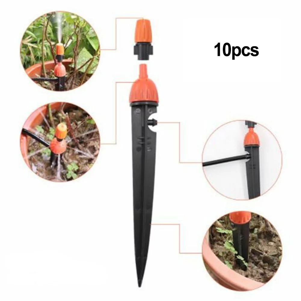 10X Auto Lawn Garden Watering Spray Misting Nozzle Sprinkler Irrigation System
