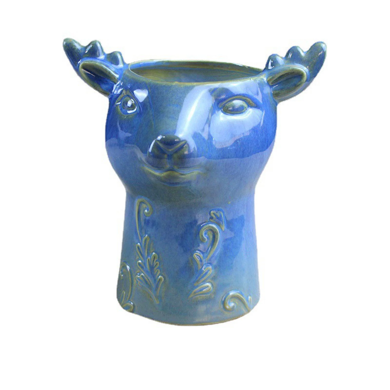 European-style Ceramic Deer Succulent Planter - Rustic Succulent Plant Pot